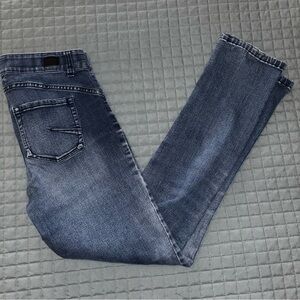 Jones New York Jeans Womens Blue Comfort Waist Straight Stretch Denim Size 8